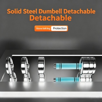 Hot Sale Chrome Detachable Dumbbell Set for Home Workout